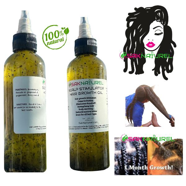 Organic Scalp Stimulator Hair Growth oil - 4 oz